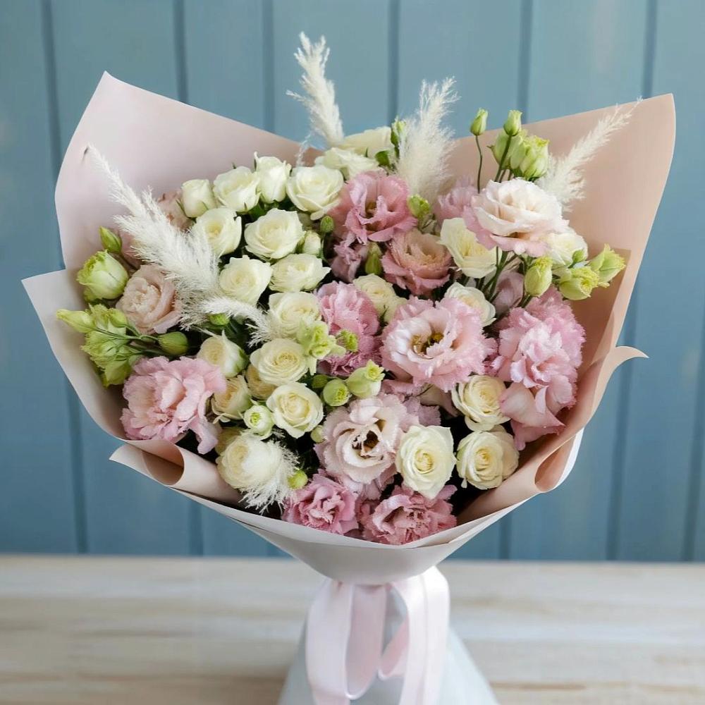 Букет цветов из: Альстромерии и Розы в Белосельском