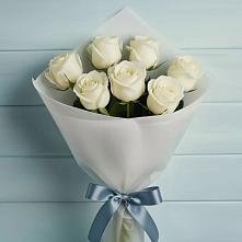 Букет 7 Белых роз Эдлесс Лав в Белосельском