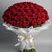 Букет 101 Красная роза Блэк Мэджик в Белосельском