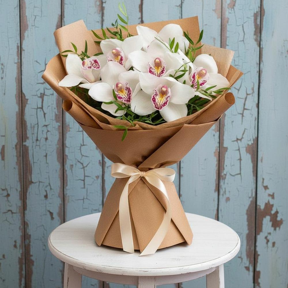 Букет цветов из: Орхидеи и Розы в Белосельском