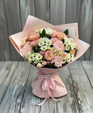 Букет цветов из:  Гвоздики, Розы и Хризантемы #REPLACE_PRED# Белосельском