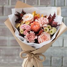 Букет цветов из:  Гвоздики, Хризантемы и Розы в Белосельском