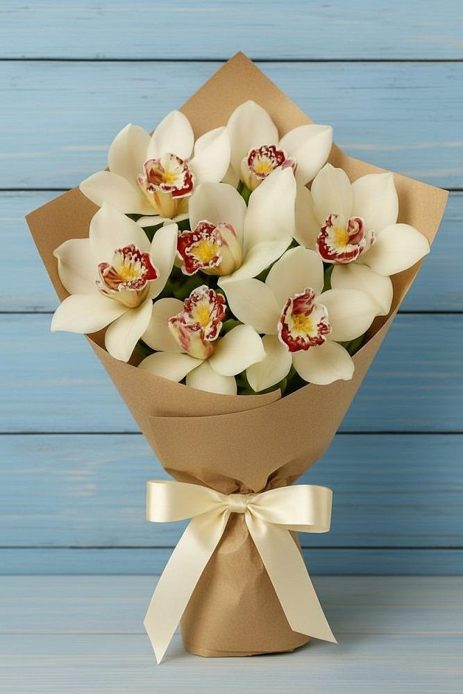 Букет цветов из: Орхидеи и Розы в Белосельском